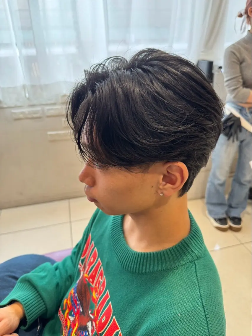 パーマ メンズ 玉置 晴太郎のヘアスタイル