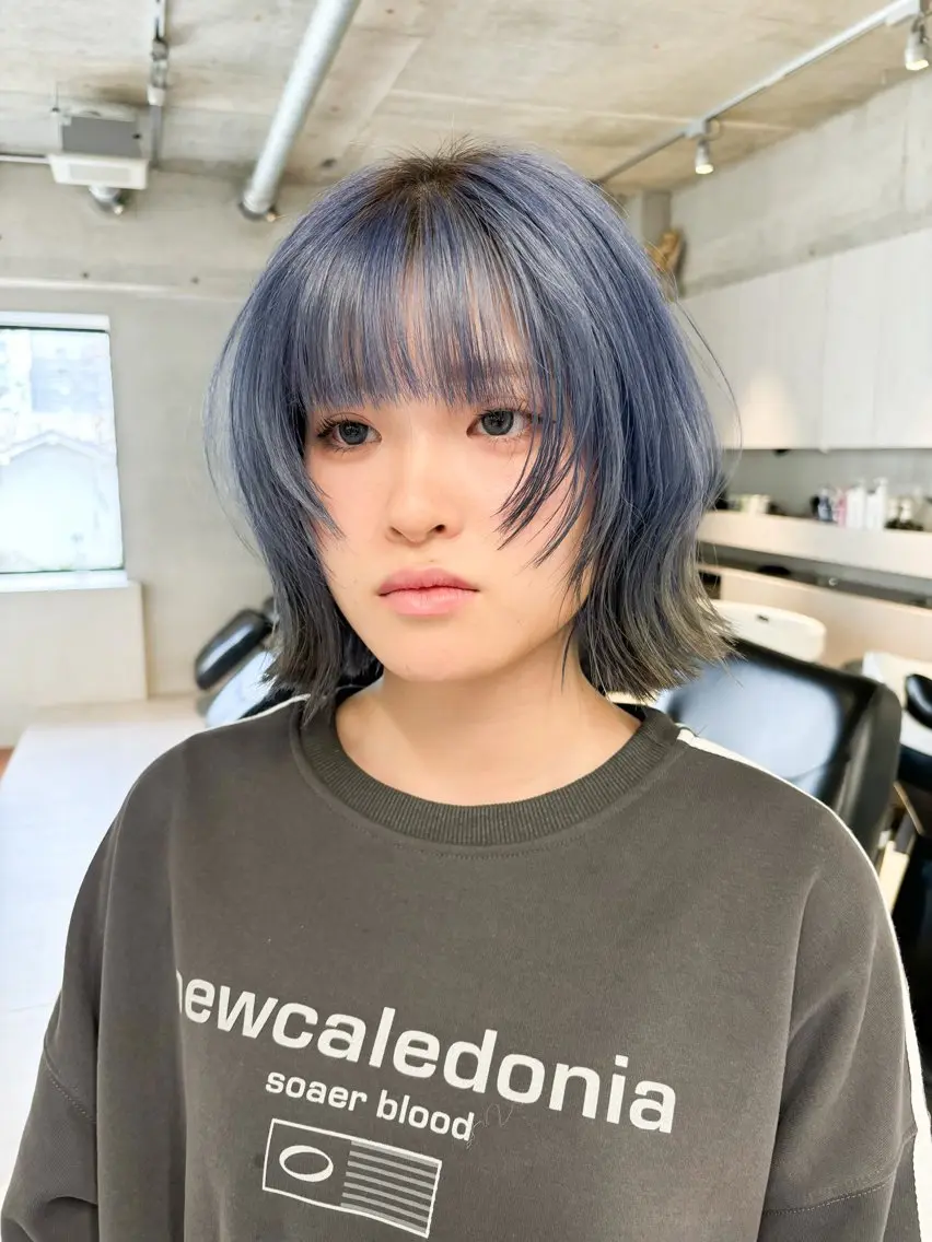 ミディアム カラー カット ヘアカラー トリートメント 🫧艶ハイトーン 特化🫧ライヤのヘアスタイル