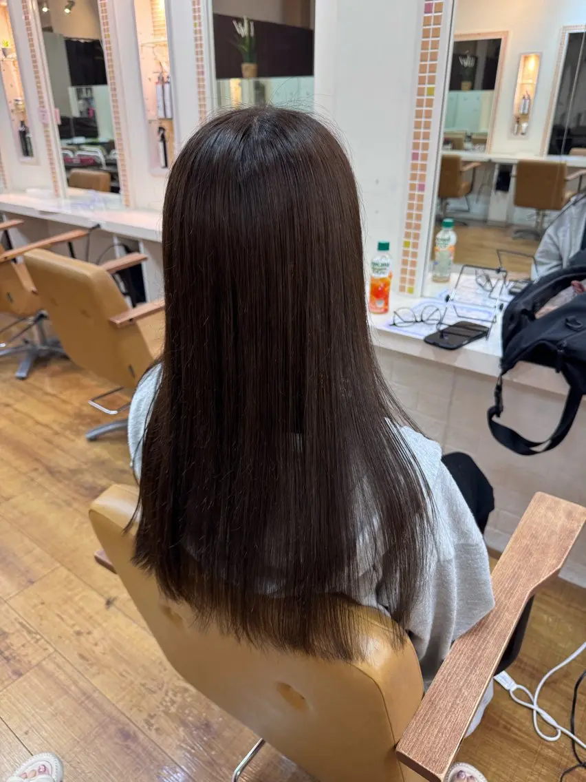 セミロング ヘアカラー 森 千明のヘアスタイル