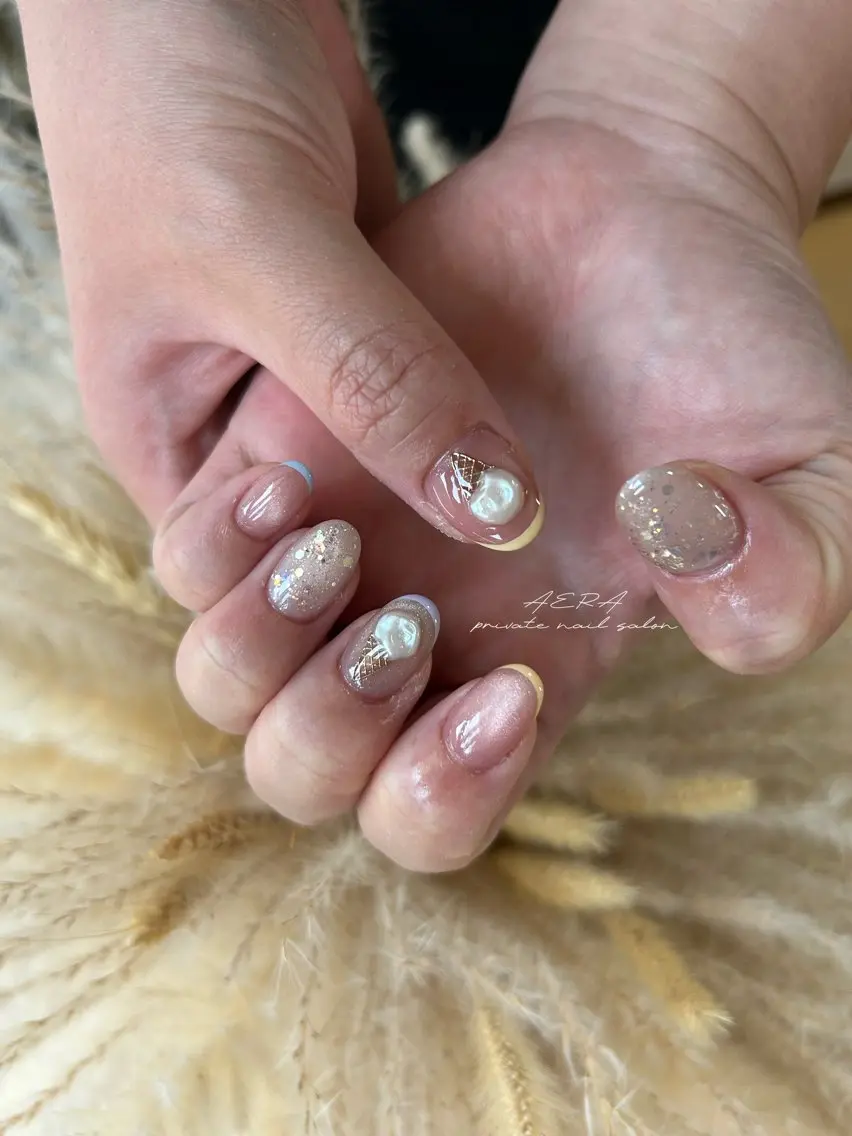 ネイル AERA nail shino🐱⸝꙳のネイルデザイン