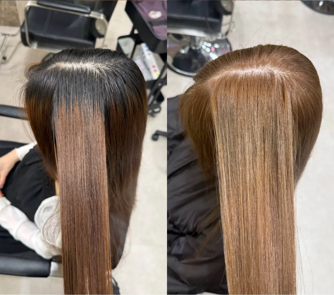 カラー ヘアカラー C H i R iのヘアスタイル