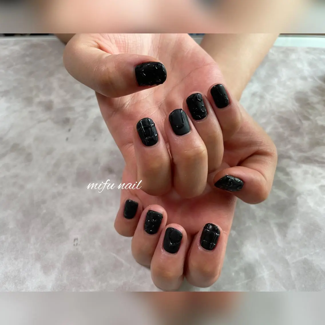 ショート ネイル ハンドネイル ハンドケア 大田 美笛香のネイルデザイン