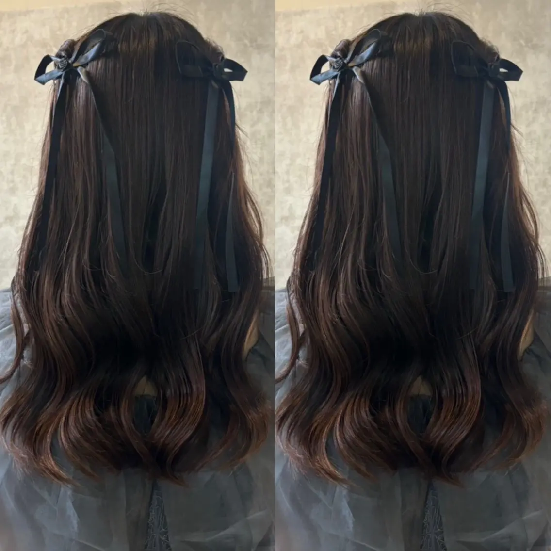ロング ヘアアレンジ 結婚式・ブライダル ロング 羽エク指名No1✨️ シールエク🌙しぇるのヘアスタイル