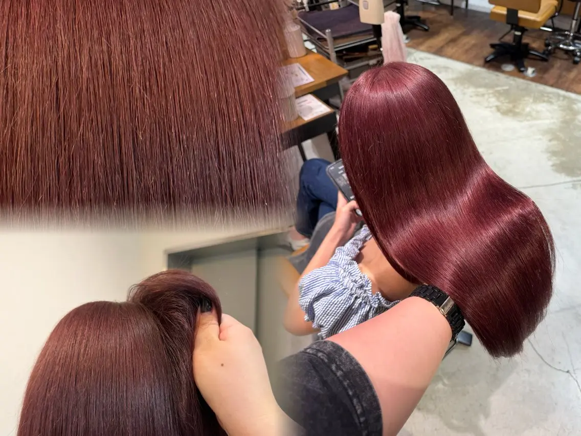 ロング カラー カット ヘアカラー トリートメント 韓国風/髪質改善 🦕ＡＫＡＲＩ🩵のヘアスタイル