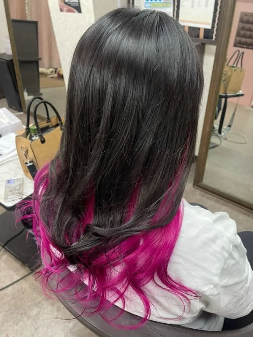 ミディアム カラー ヘアカラー 池田 景子のヘアスタイル