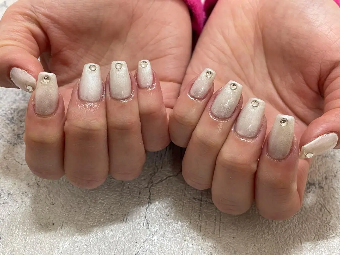 ネイル フットネイル フレンチネイル ジェルネイル ハート 韓国ネイル ハンドネイル mogunail &blowのネイルデザイン