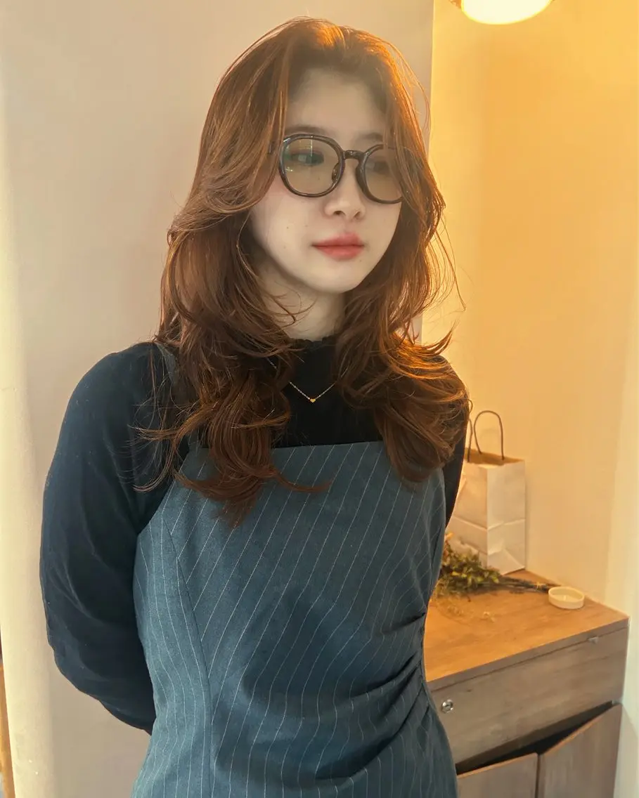 ロング ヘアアレンジ ヘアカラー 🎀suzuna 透明感colorのヘアスタイル
