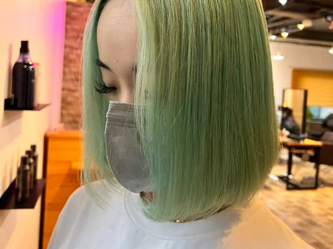 ショート カラー ヘアカラー&縮毛矯正 STAR☆RIVERのヘアスタイル