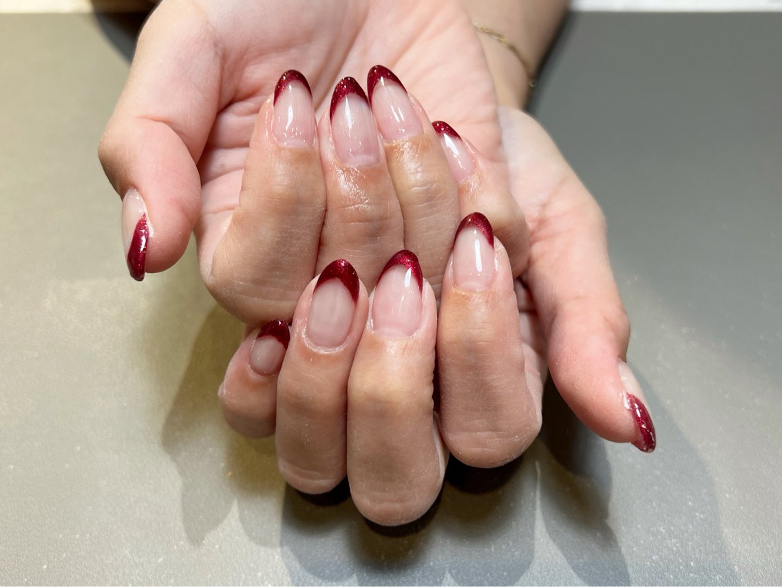 セミロング ハンドネイル 大城 みゆうのネイルデザイン