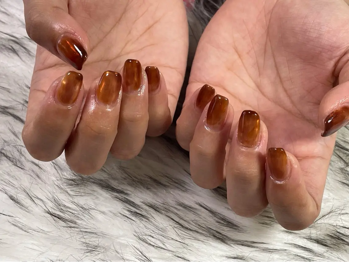 ネイル オーロラネイル フットネイル フレンチネイル ジェルネイル 韓国ネイル ハンドネイル kiki nail &brow二子玉川のネイルデザイン