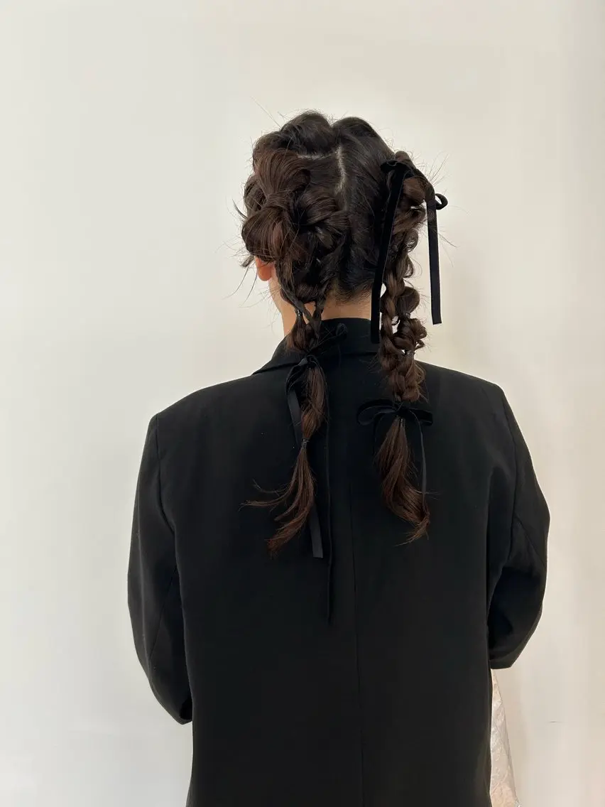 ヘアアレンジ ヘアセット hair set 髪質改善のヘアスタイル