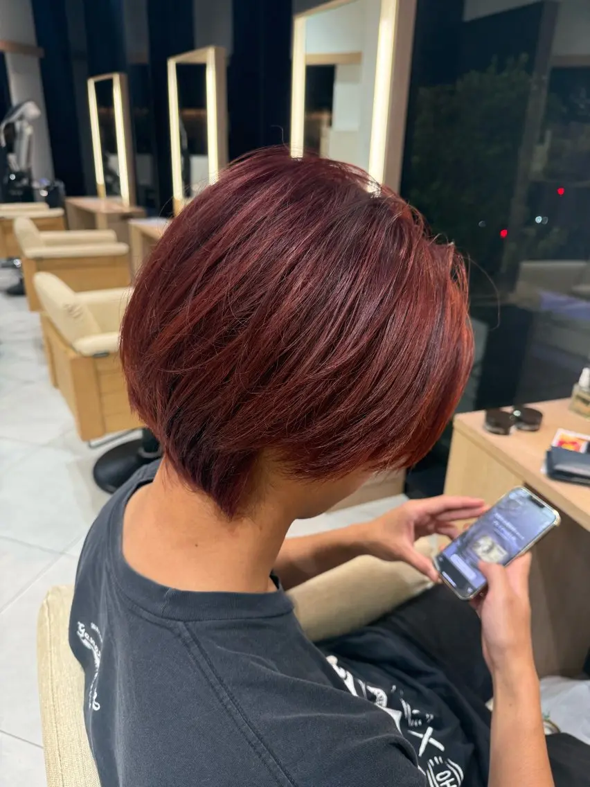 カラー メンズ 池島 輝保のヘアスタイル