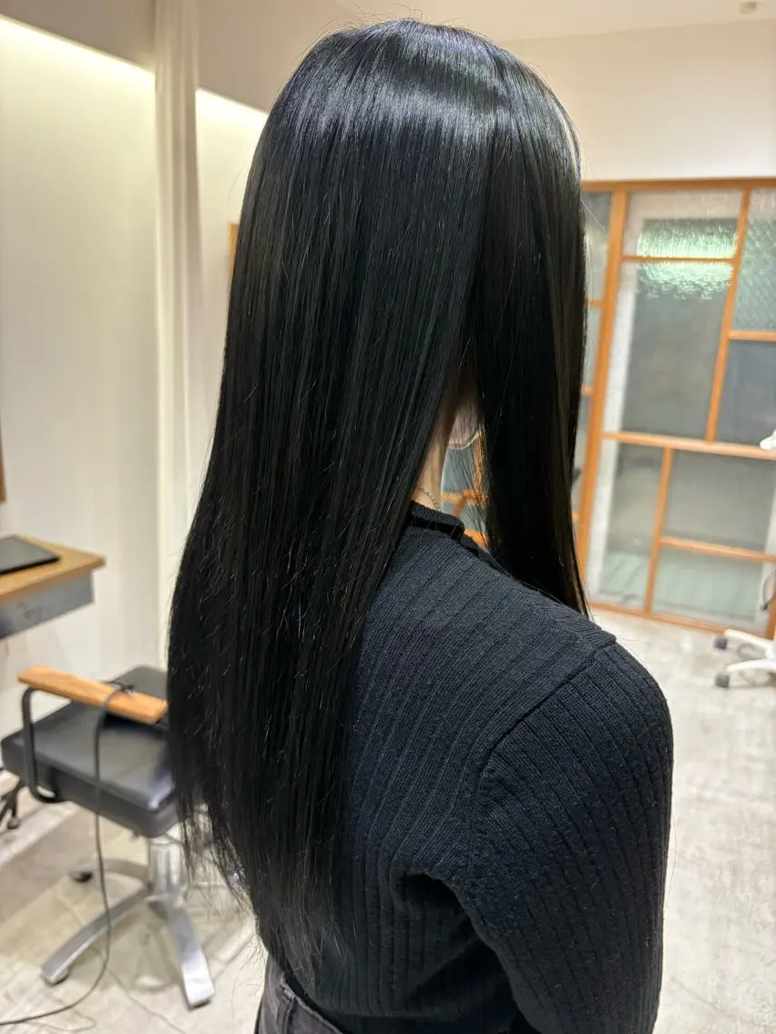 ロング 縮毛矯正 寺本 心のヘアスタイル