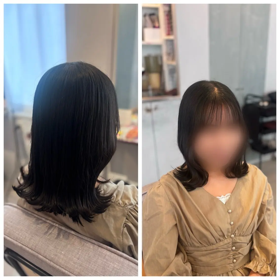 ミディアム 真鍋 月音のヘアスタイル