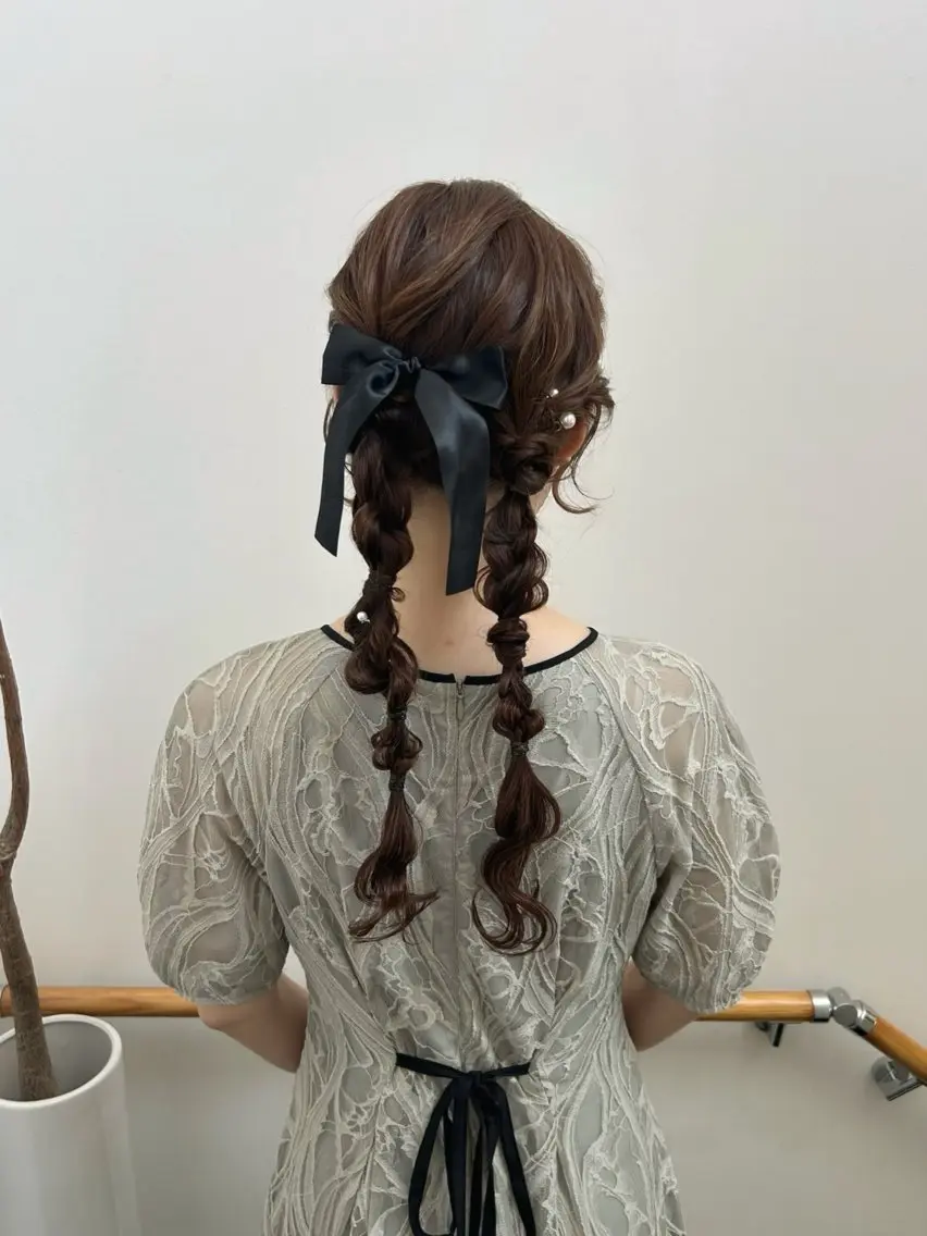 ロング ヘアアレンジ ヘアセット lapis / soraのヘアスタイル
