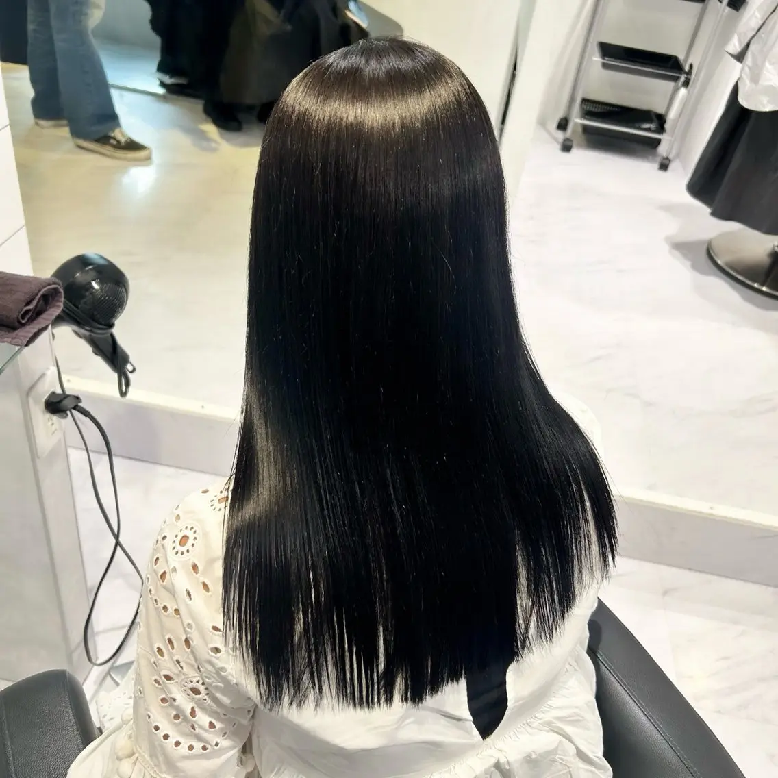 ロング カラー カット ヘアカラー トリートメント 表参道/透明感カラー /暗髪/ジュキヤのヘアスタイル