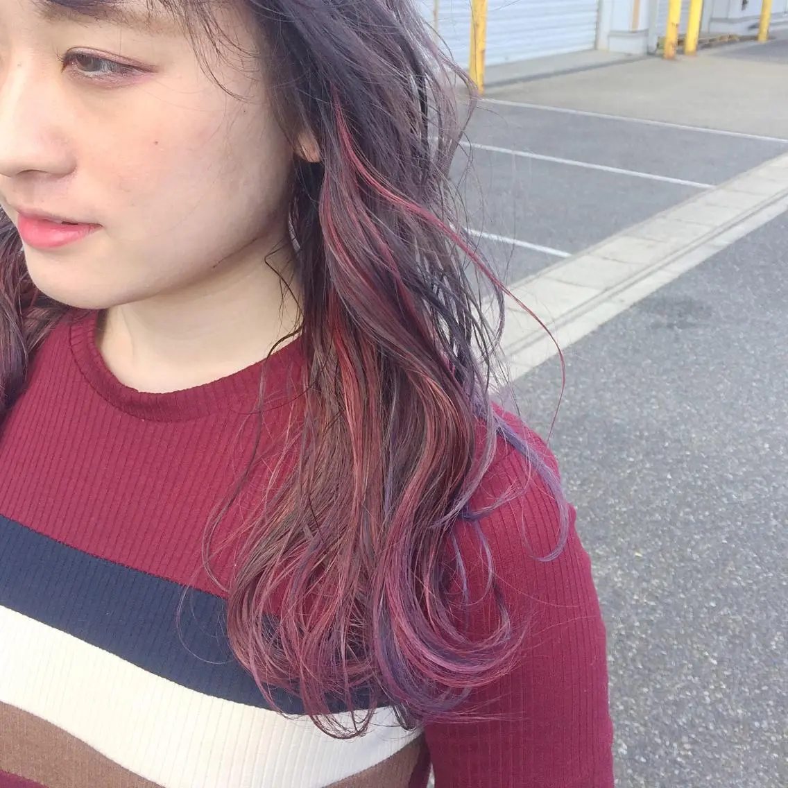 ロング カラー デザインカラー ハイライトカラー ハイライト 髪質改善/白髪ぼかし KENTAのヘアスタイル