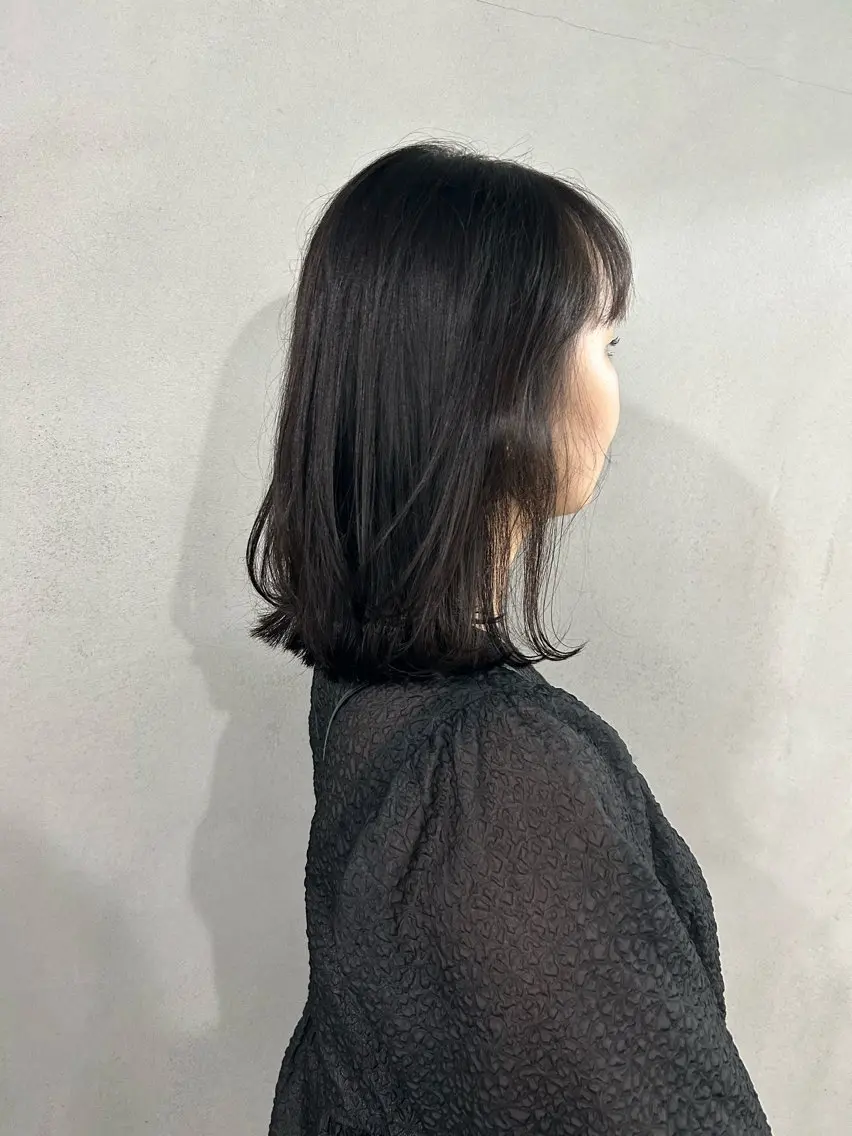 ミディアム レイヤーカット カット トリートメント #tag 田島 純奈のヘアスタイル
