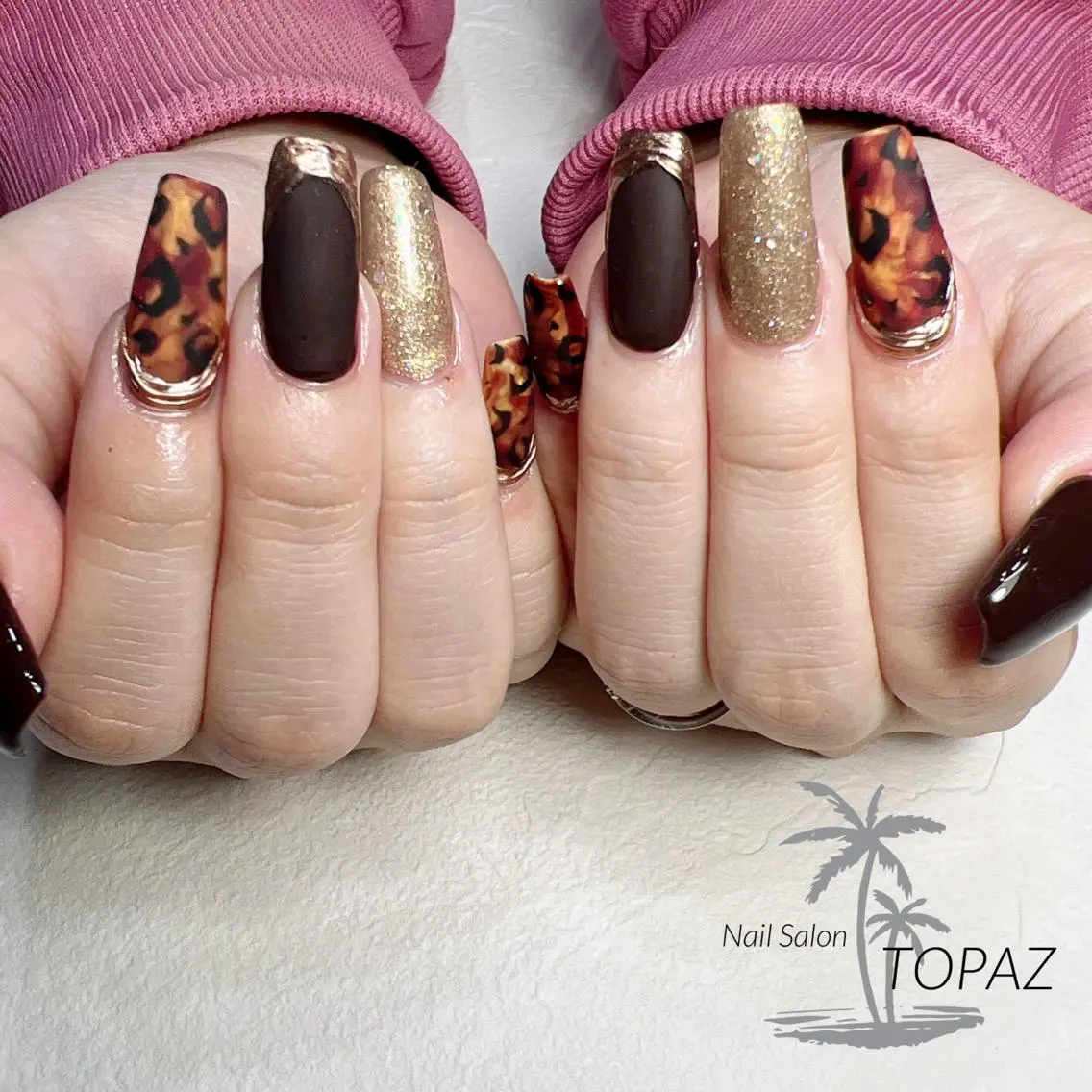 ネイル スカルプネイル TOPAZ Ayumiのネイルデザイン