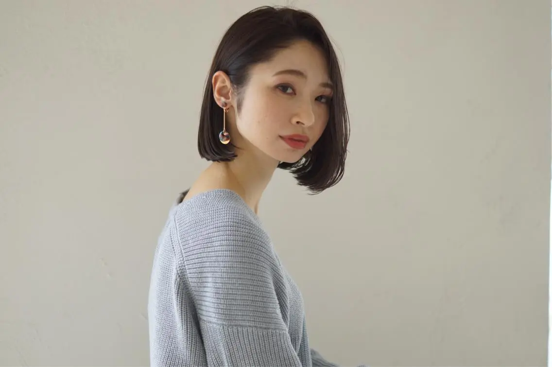 ショート アッシュ ボブ 外国人風カラー ハイライト 髪質改善 カット 縮毛矯正 トリートメント Lino by hoNuaのヘアスタイル