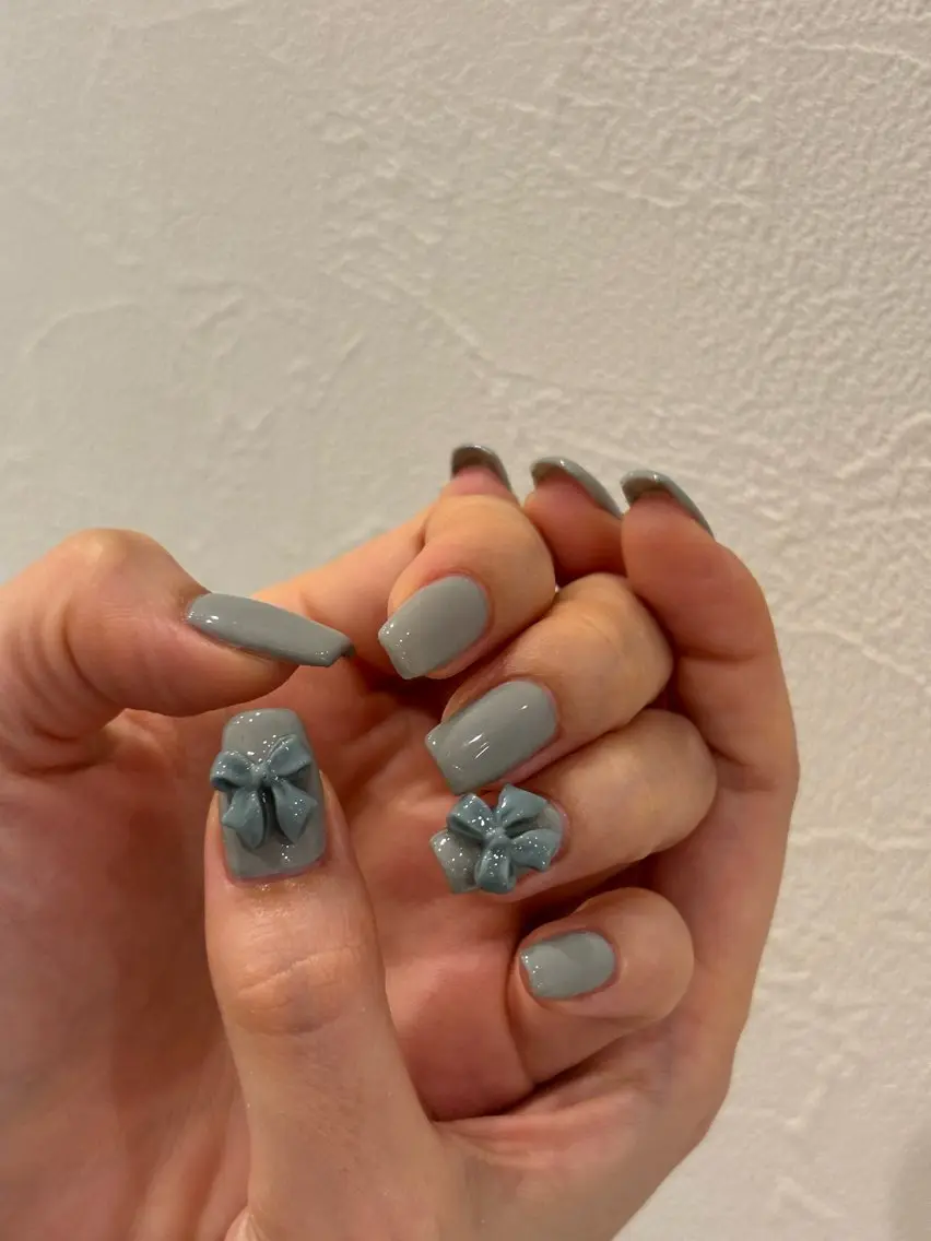 ネイル リボン ハンドネイル Ann nailのネイルデザイン