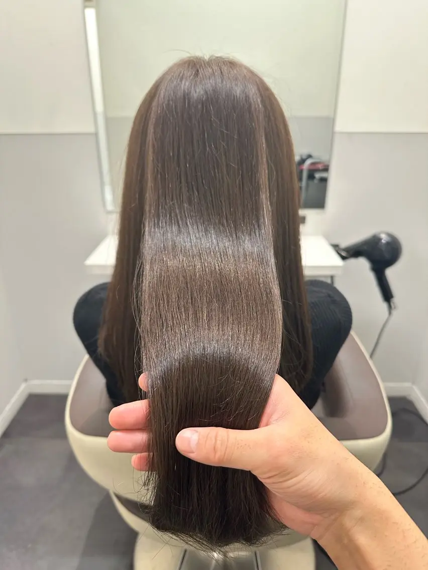 ロング カラー ベージュカラー 透明感カラー グレージュ ミルクティーベージュ 髪質改善 カット ヘアカラー トリートメント 【美髪矯正 /髪質改善】RINのヘアスタイル