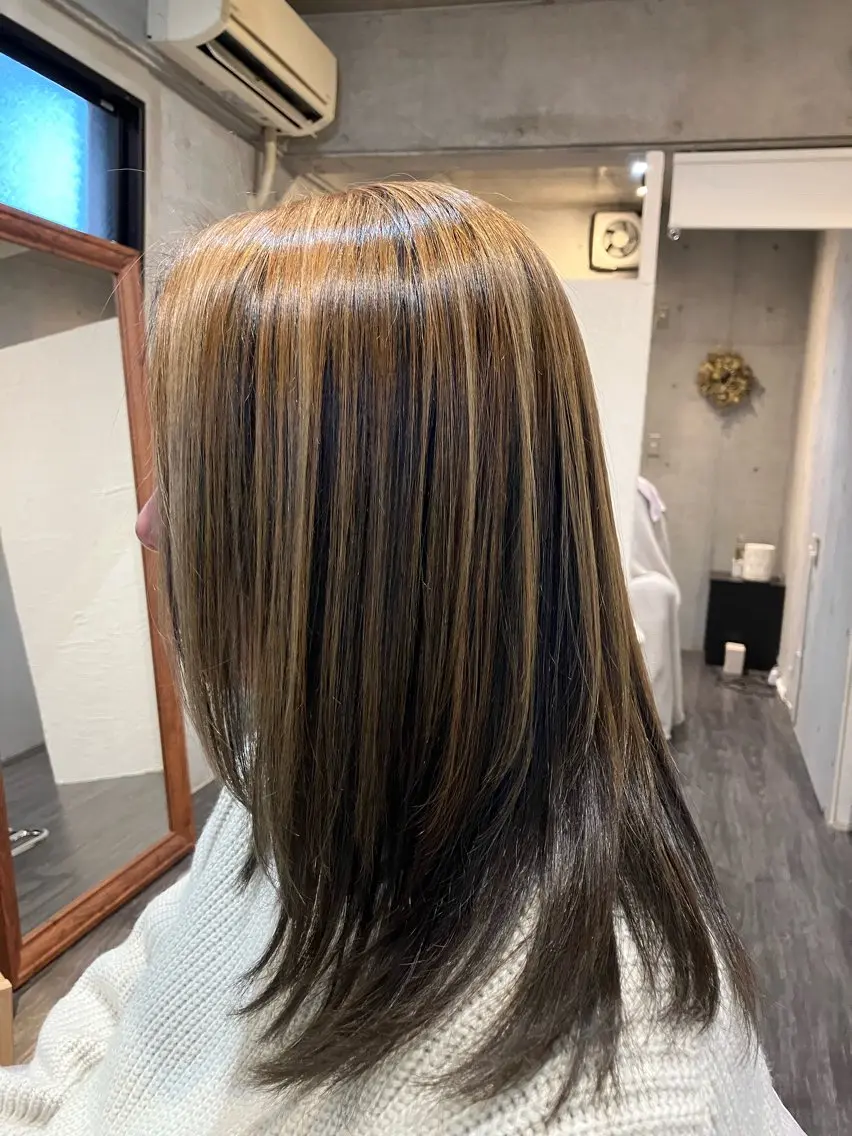 カラー カット ヘアカラー トリートメント vi camino ミヤデラのヘアスタイル