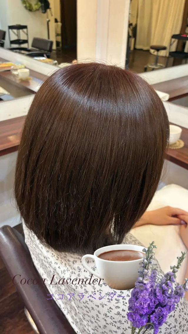 カラー ブリーチ ダブルカラー ラベンダーカラー ブリーチなしカラー ヘアカラー お褒めの口コミ多数✨ 美髪カラー/浦本冴絵のヘアスタイル