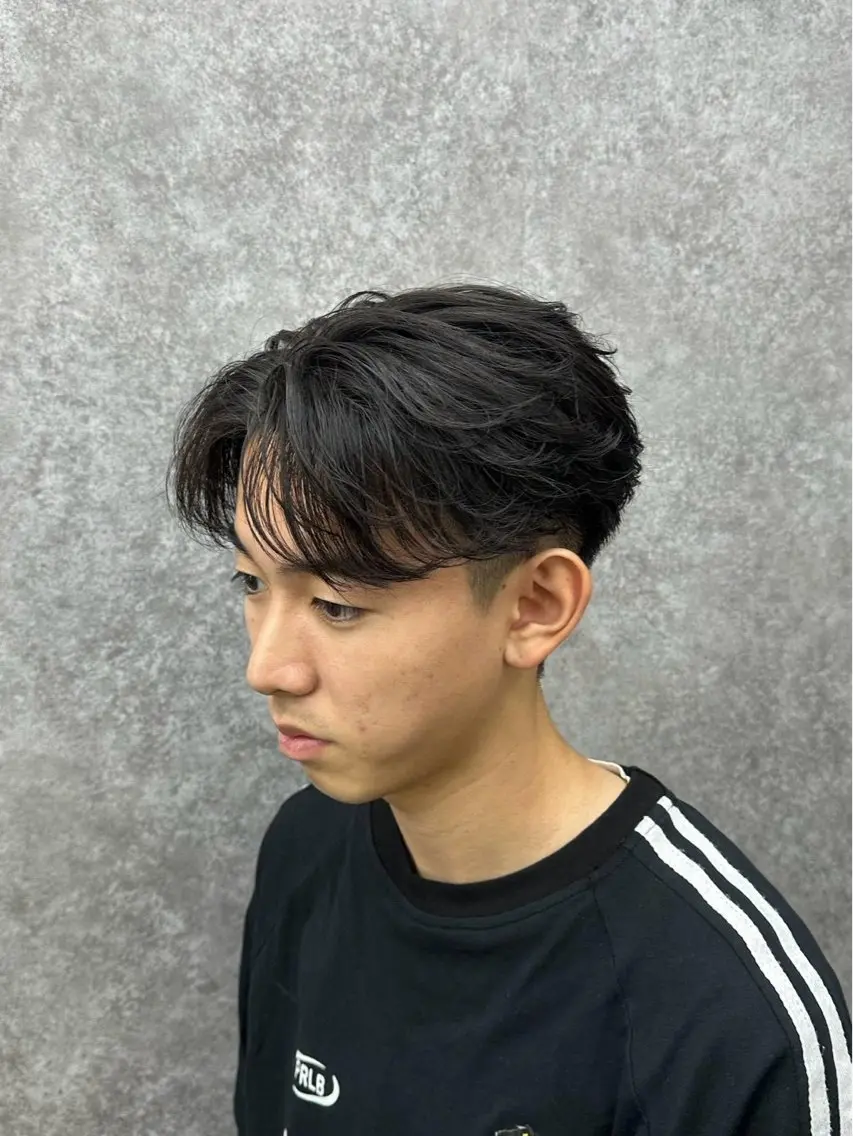パーマ メンズ センターパート特化 🌹RIO🌹のヘアスタイル