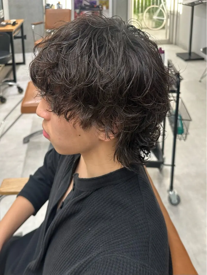ミディアム メンズ カット パーマ トリートメント メンズ似合わせ🪞 kotoriのヘアスタイル