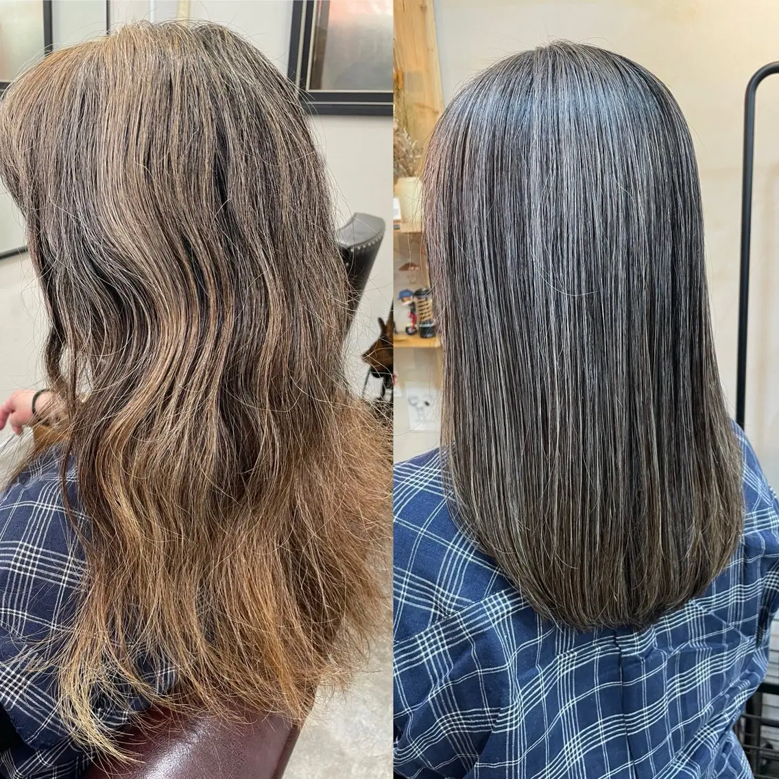 ロング カラー 髪質改善 トリートメント カット ヘアカラー トリートメント 水素トリートメント/ 髪質改善/ナカノメのヘアスタイル