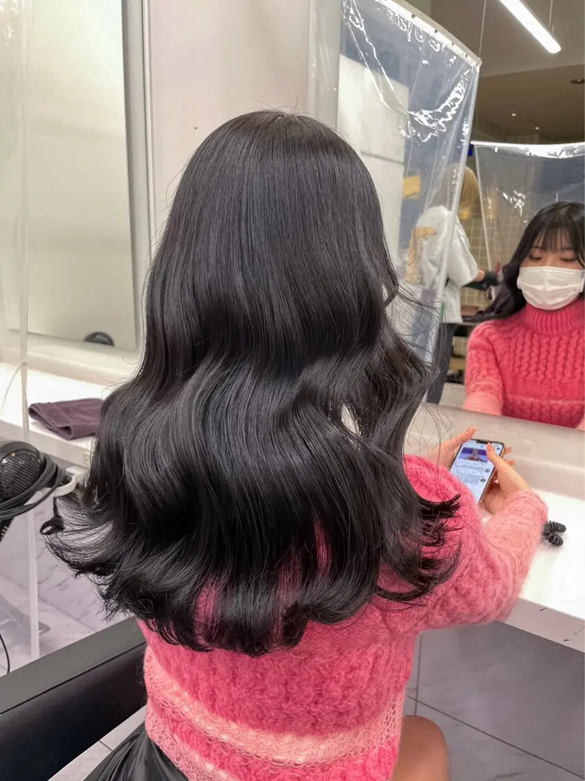 ミディアム カラー ヘアアレンジ Over hair_ misakiのヘアスタイル