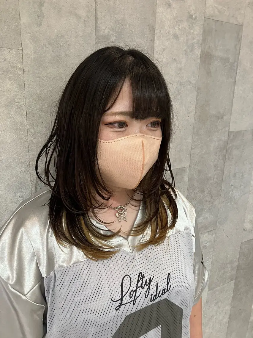 ミディアム 韓国風ヘア レイヤーカット SEA BELLE YASUのヘアスタイル