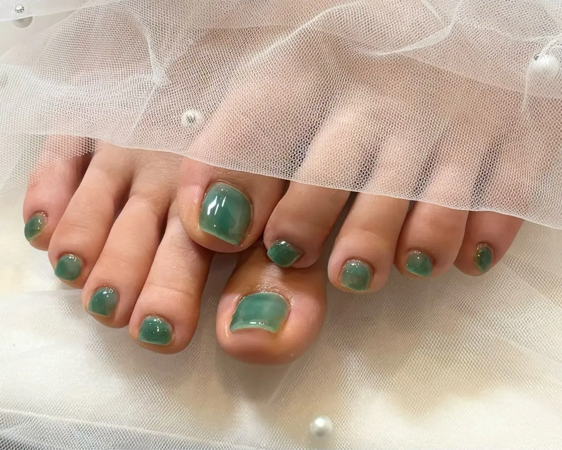 ネイル フットネイル LORANLim sakuraのネイルデザイン
