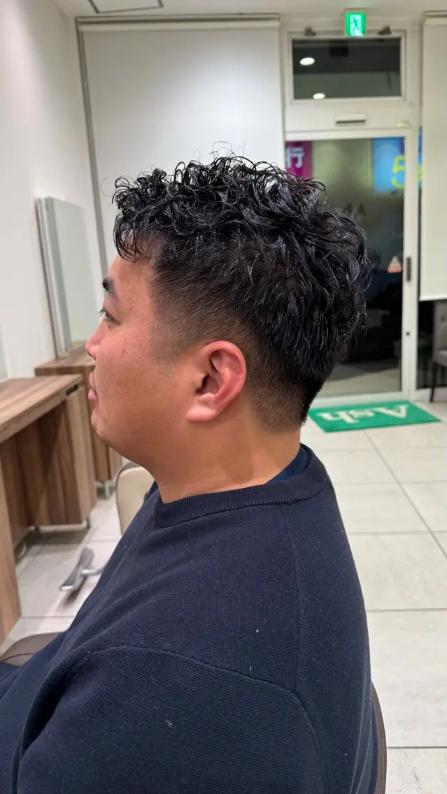 メンズ メンズパーマ 刈り上げ カット 薮押 いづみのヘアスタイル