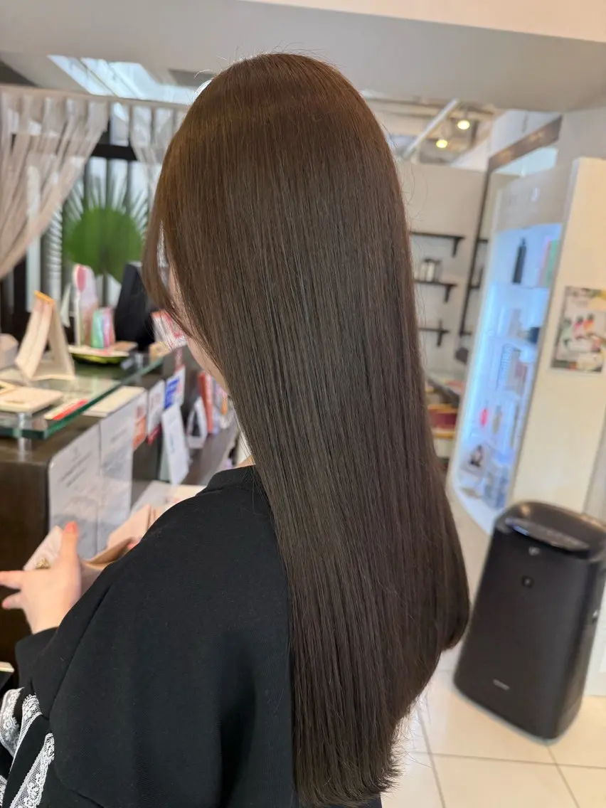【🎀U24限定🎀】人気No.1うる艶ワンカラー➕カット(ロング・ボブ限定)➕プチケアトリートメント🩰🤍の写真