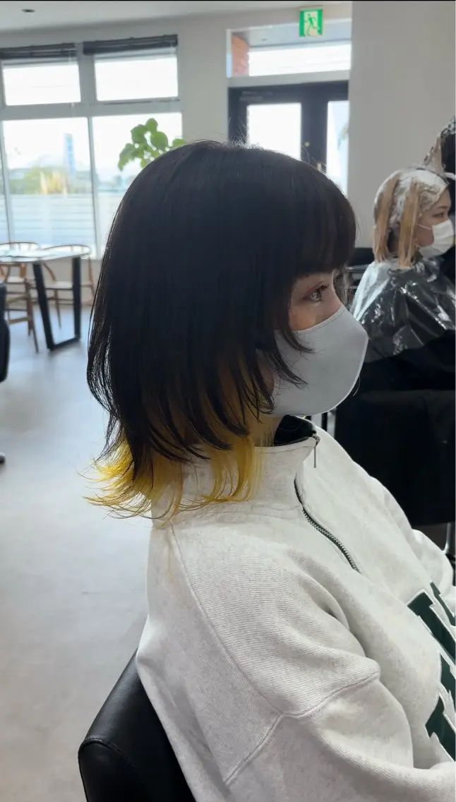 ミディアム ボブ 髪質改善 韓国風ヘア レイヤーカット 縮毛矯正 rink / 髪質改善✖️レイヤーのヘアスタイル