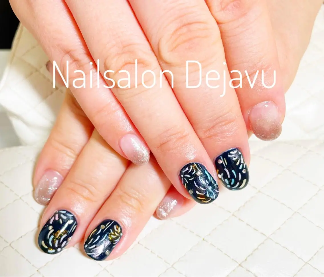 ネイル アートネイル 夏ネイル ハンドネイル Nail salon Dejavu 🌿のネイルデザイン