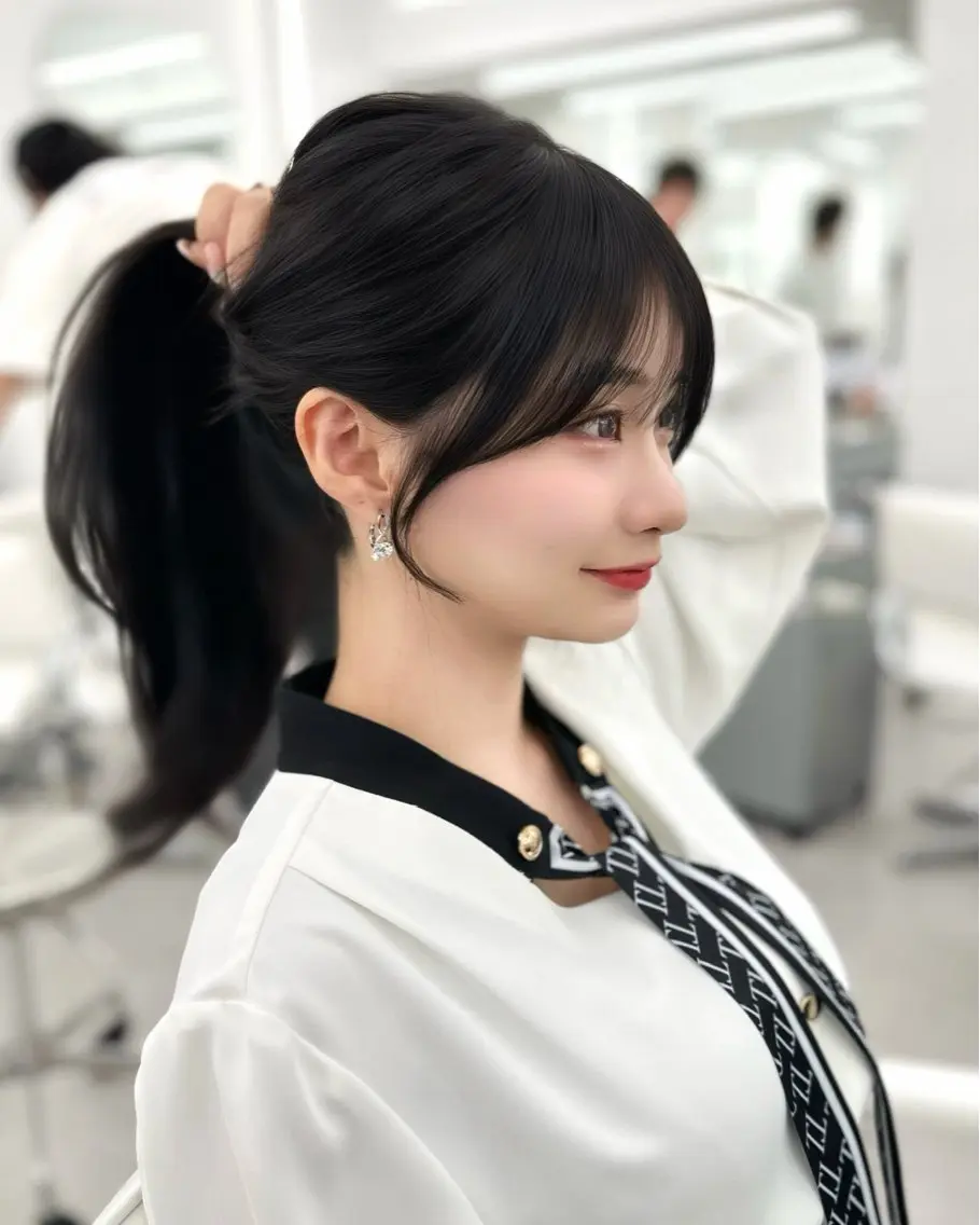 セミロング カット ヘアカラー トリートメント ヘッドスパ ヘアセット 前髪顔まわりカット 🌈中村海聖のヘアスタイル