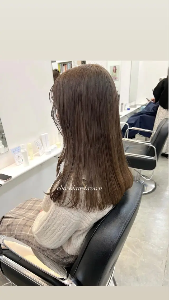 ロング ヘアカラー ParveMix 宮﨑 梨里のヘアスタイル