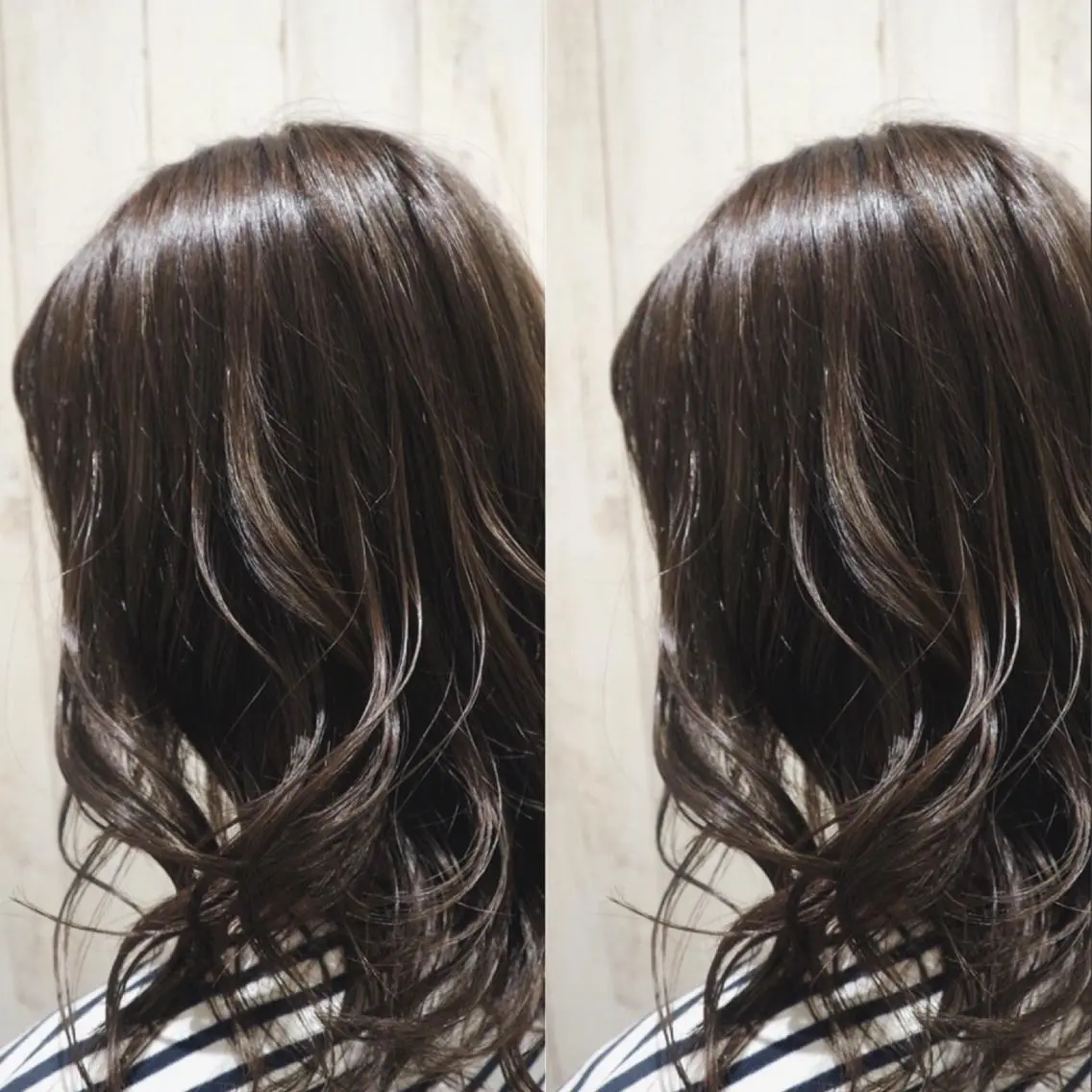 ロング カラー 土屋 ゆうこのヘアスタイル