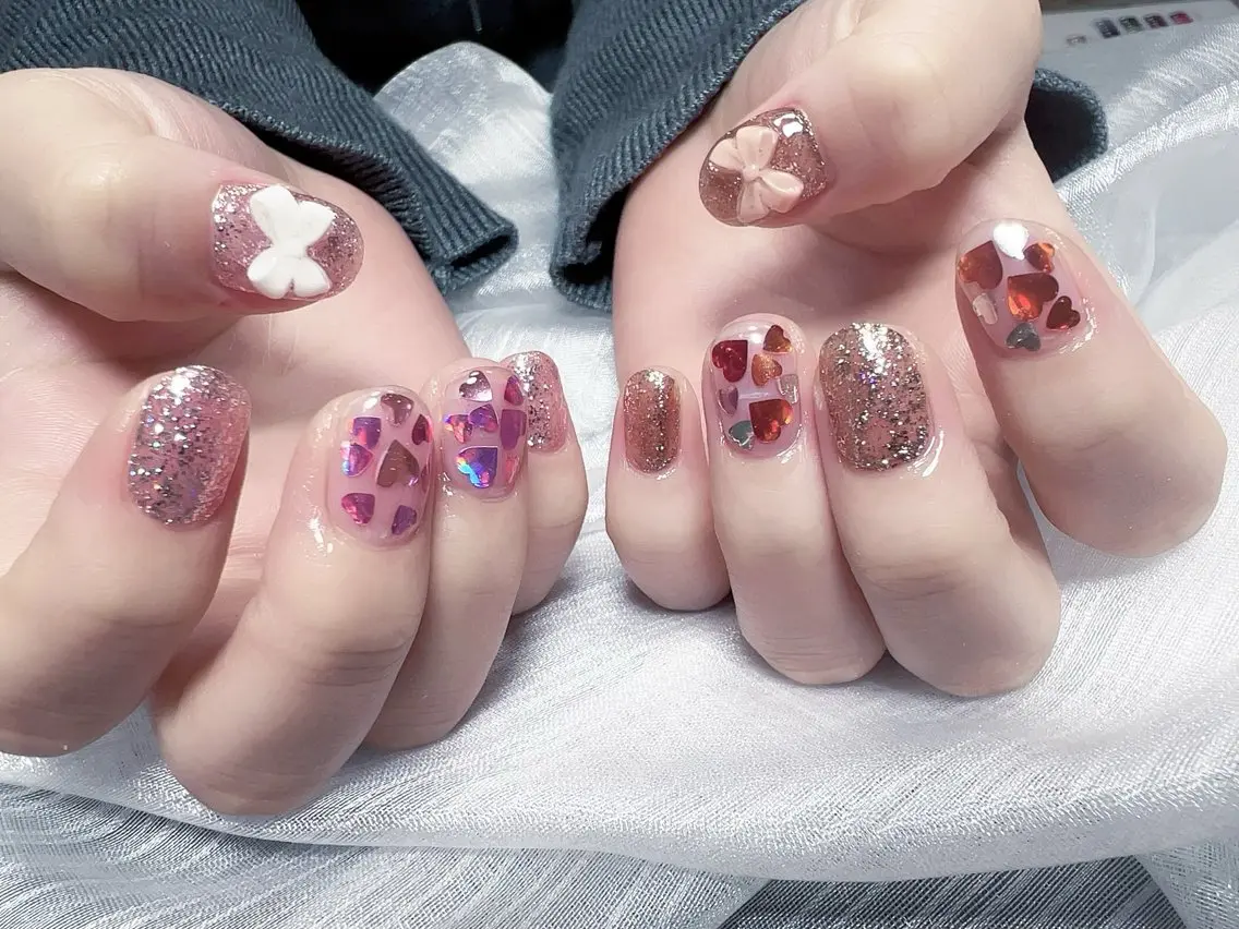 ネイル リボン ハンドネイル Nail NaNaのネイルデザイン