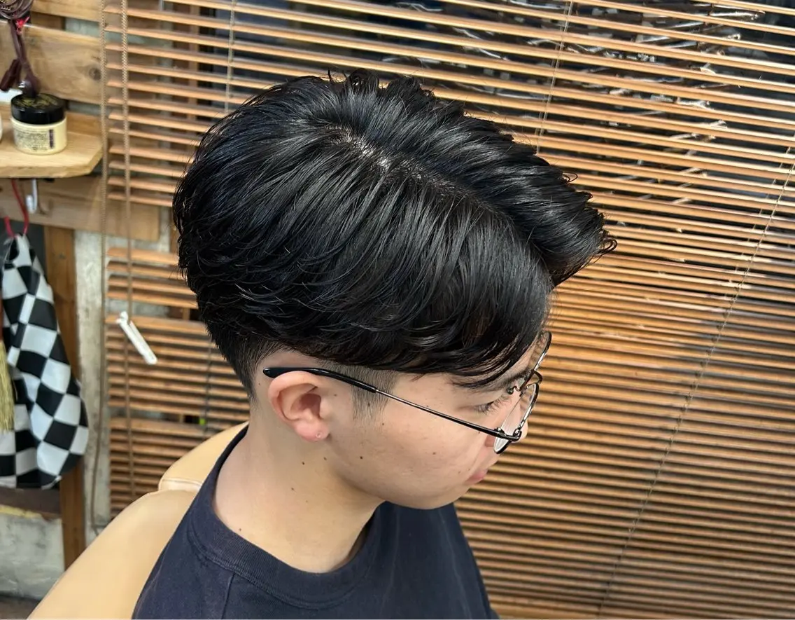 ショート パーマ メンズ メンズパーマ ニュアンスパーマ カット パーマ 新宿メンズカット✂︎ 能戸蒼生💈のヘアスタイル