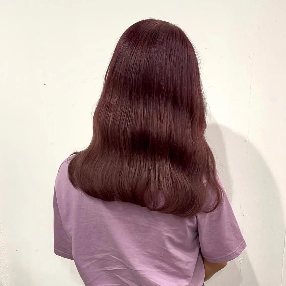 セミロング カラー ヘアアレンジ ラベンダーカラー ピンクカラー キダアヤカ/ 梅田/ベージュカラーのヘアスタイル