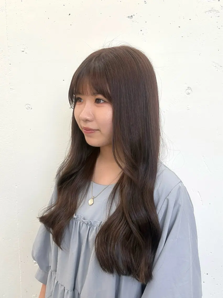 ロング カラー ベージュカラー オリーブベージュ カット 🌟ゆりあ🌟 JILLSTUDIOのヘアスタイル
