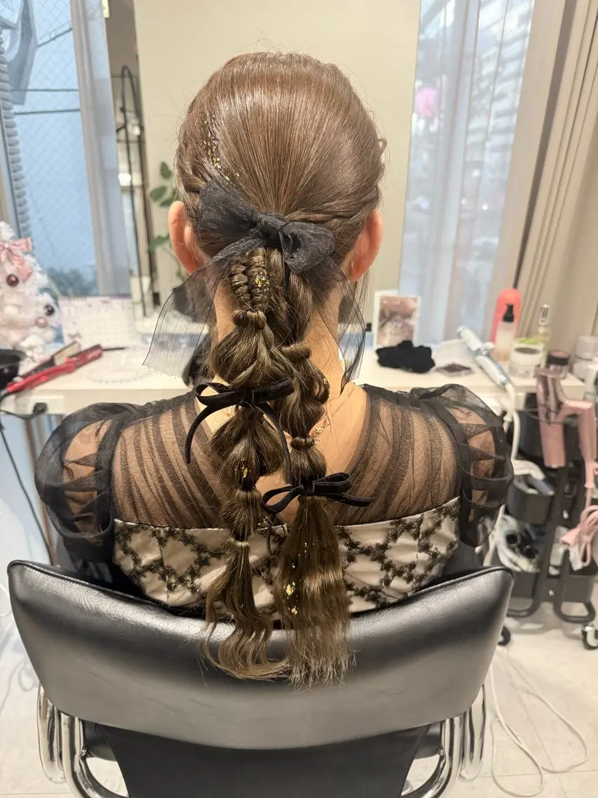 お出かけアレンジ付き🎀カットカラートリートメントの写真