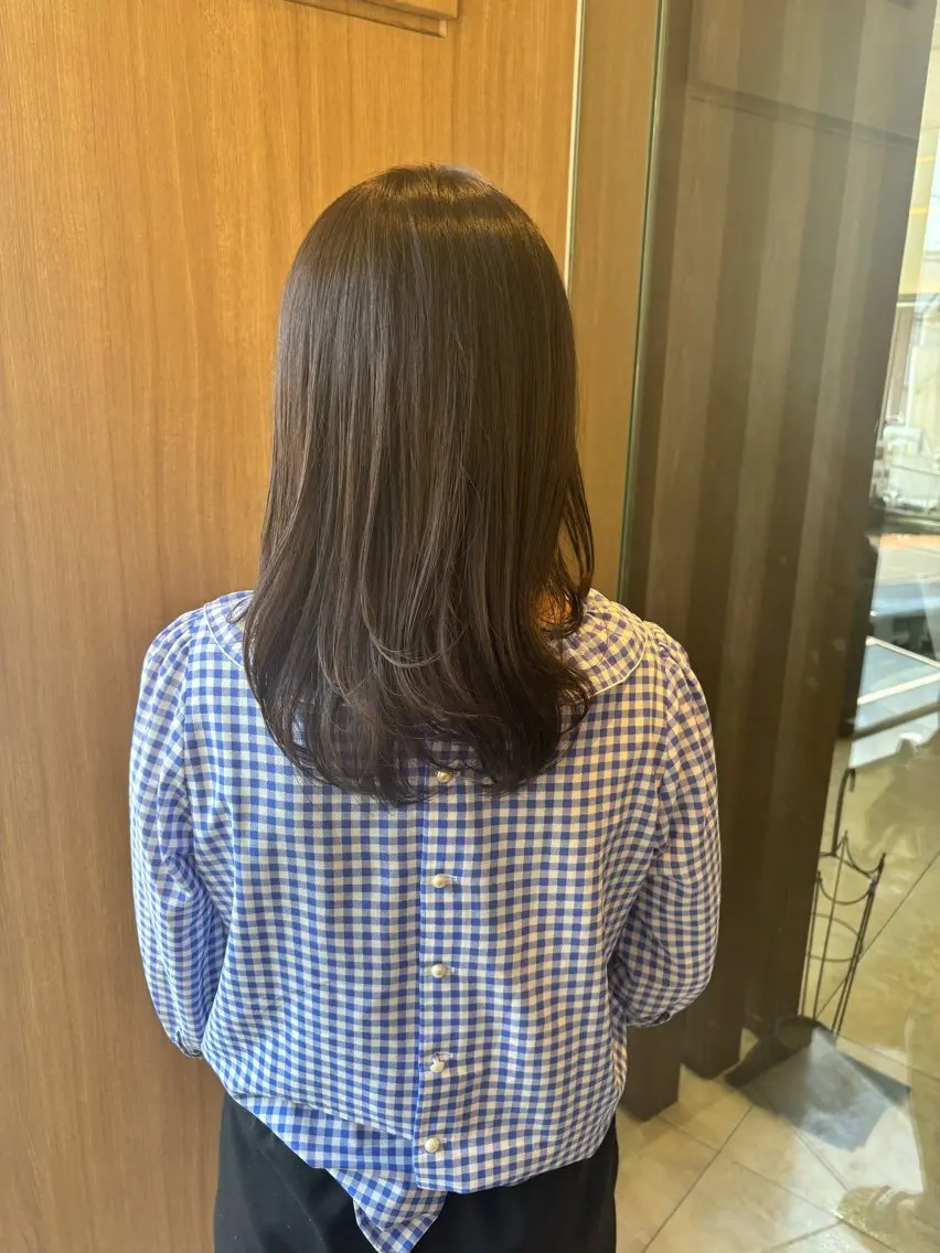 ロング カラー 透明感カラー カット ヘアカラー デザインカラー/ オダセイナのヘアスタイル