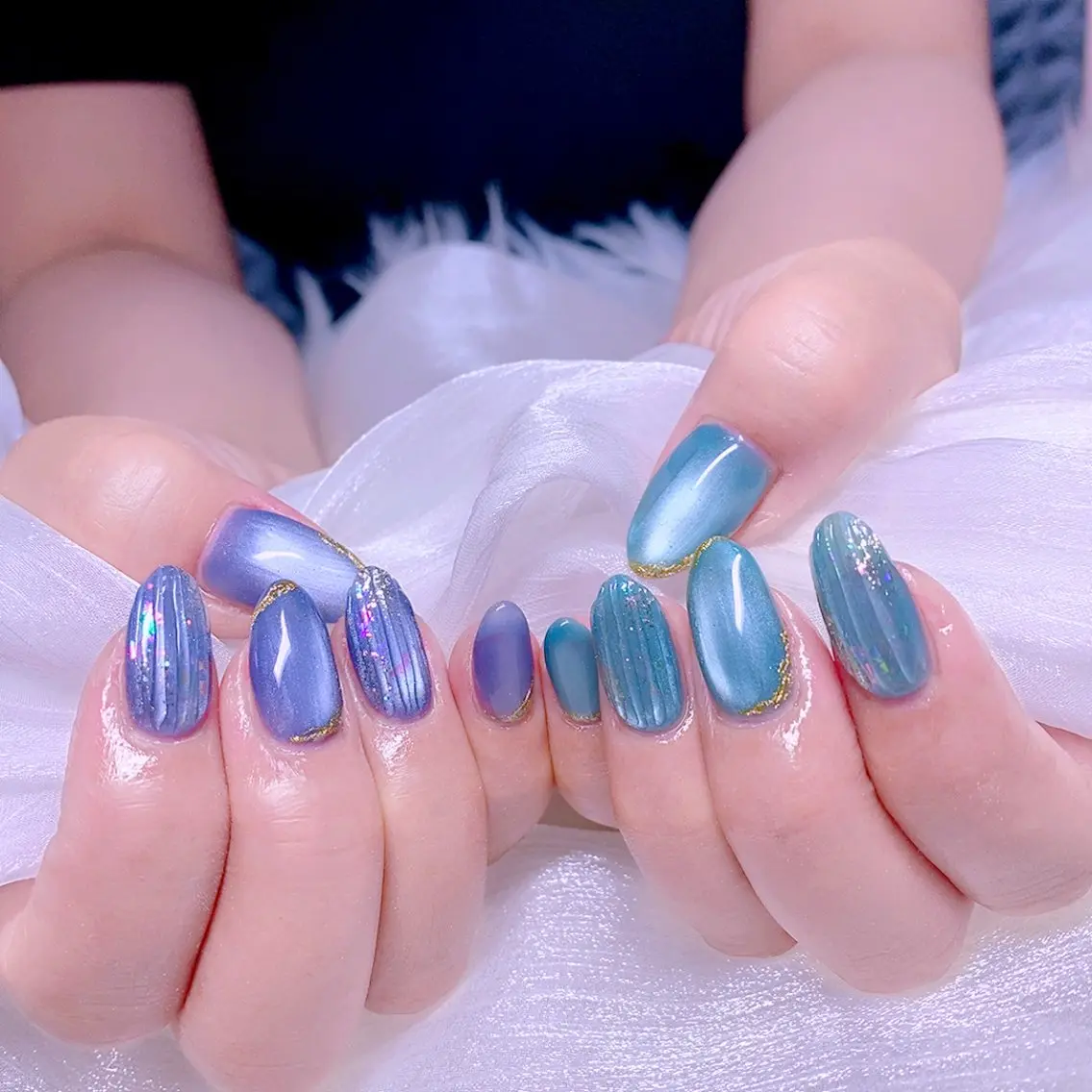 ネイル マグネットネイル ハンドネイル Nail Yunaのネイルデザイン