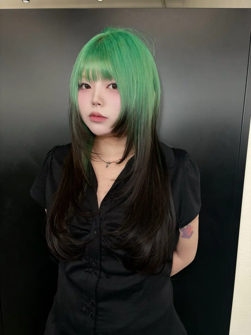 ✞ケアブリーチ1回+デザインカラー+ Dr.EMULSIONトリートメントの写真