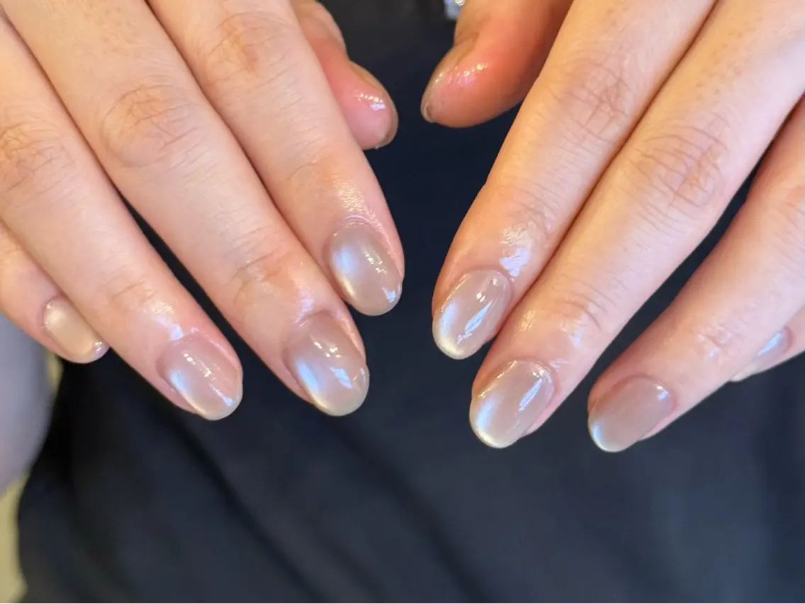 ネイル マグネットネイル マグネットワンカラー オフィスネイル ワンカラーネイル ハンドネイル filonnail asukaのネイルデザイン